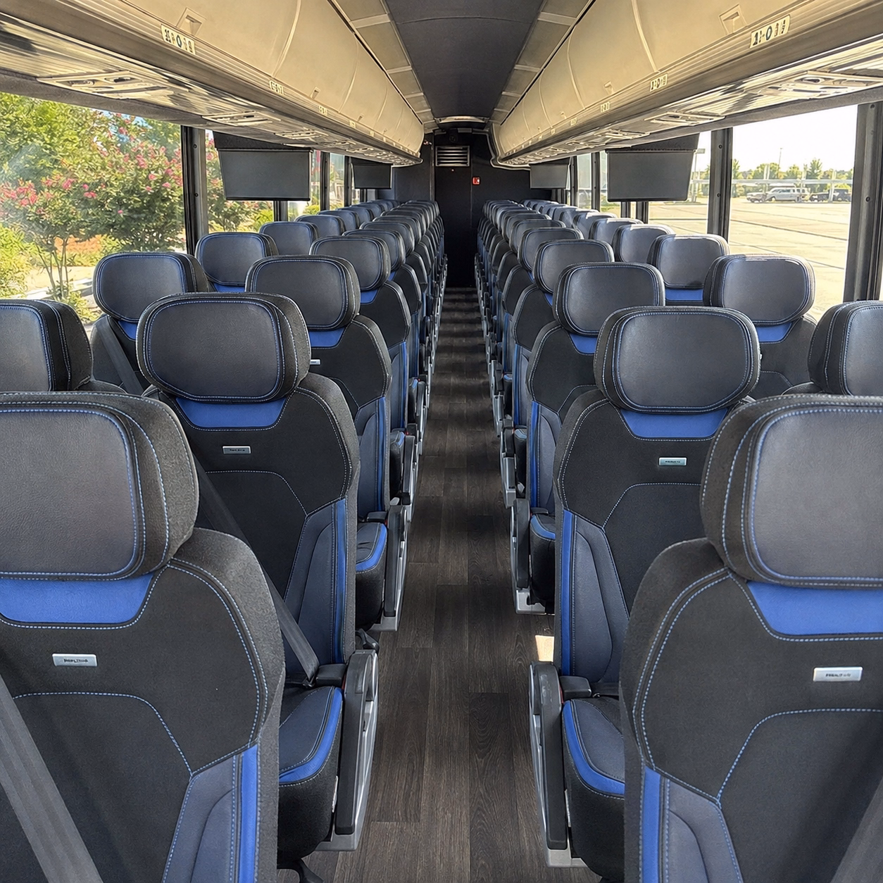 berkeley charter bus rental interior