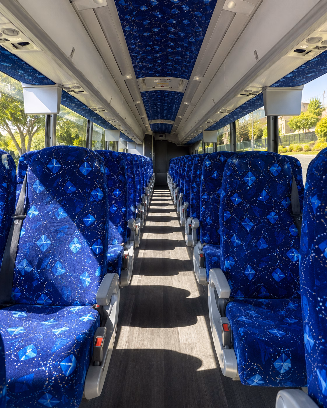 concord charter bus inside