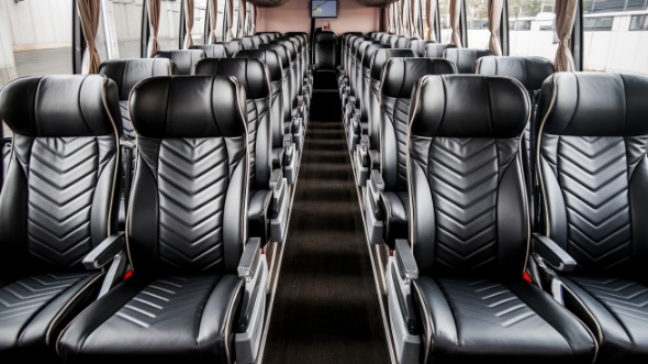 54 passenger charter bus inside antioch