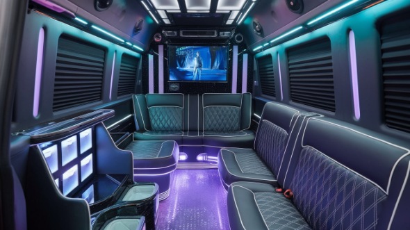 concord sprinter limo rental inside