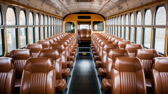 school bus rental interior berkeley